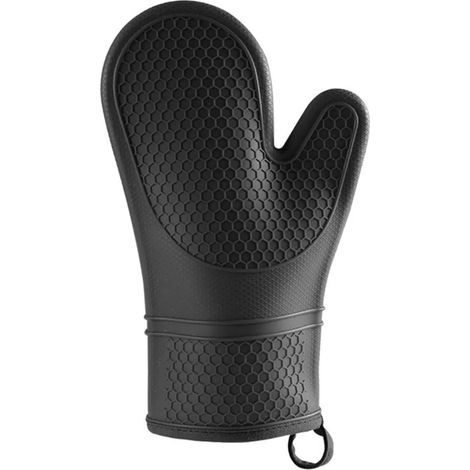 Gants de cuisine en silicone, antidérapants, structure alvéolée, doublure douce, isolation thermique renforcée, protection contre les brûlures, réutilisables, pour la cuisine, la cuisson, la pâtisseri (1/5)