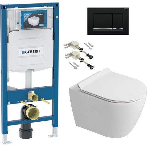 Duofix WC-Set Vorwandelement + Wand-WC spülrandlos Ceramia PixL mit SoftClose-Sitz + Platte (GECEPXWT03-IN)