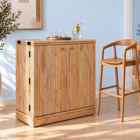 Bar en bois de manguier Ylena (1/5)