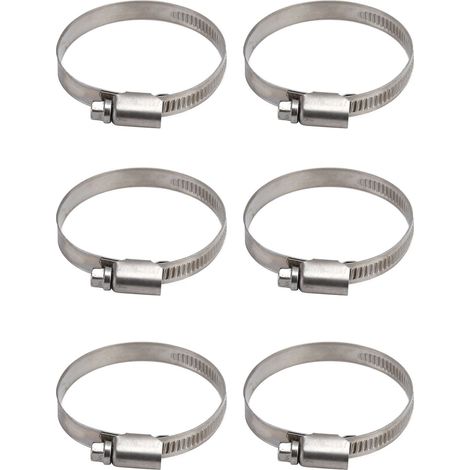 Collier de Serrage 30 Pièces Allemand Réglable Inox 304, Clips Tuyau Carburant 40-63mm (1/5)