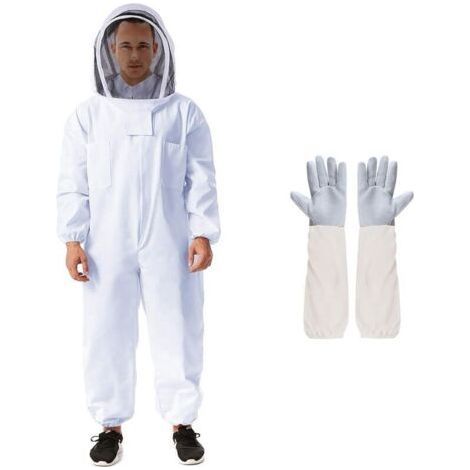 Vêtements d'apiculture professionnels pour hommes et femmes, vêtements d'apiculture, gants et coton ventilé, adapté aux vêtements d'arrière-cour et d'apiculture, xl (1/4)