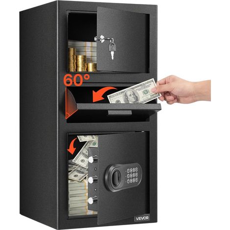 Acier Q235 102 L pour Stockage Sécurisé : Coffre-Fort de Sécurité à Fente Frontale pour Espèces, Documents et Bijoux (1/5)