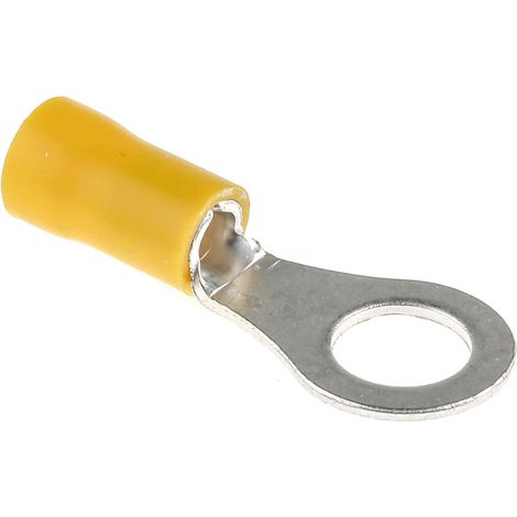 Cosses à œillet RS PRO, Isolé, Jaune, 6mm², M8, 14mm