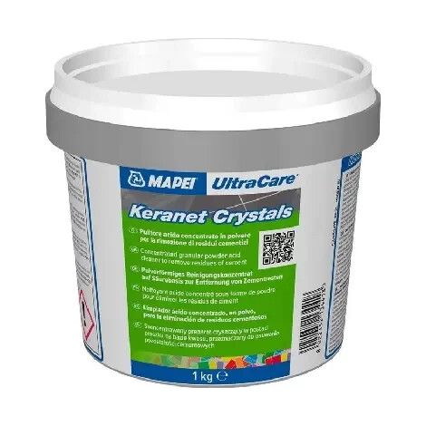Ultracare keranet crystals pulitore base acida piastrelle polvere kg 1 mapei