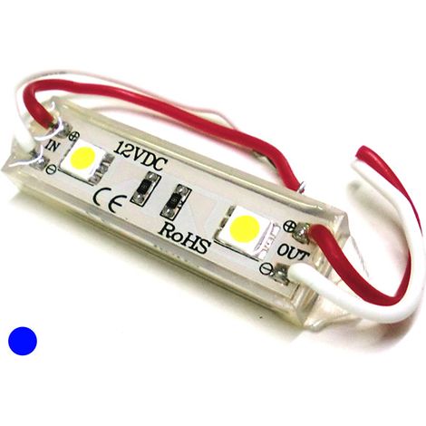 Modulo Mattone LED 2 SMD 5050 Colore Blue 12V Impermeabile Per Insegna Pubblicitaria (1/3)