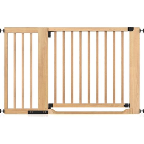 Safetots Wooden Heritage Flat Step Gate, Natural, 125cm - 133cm