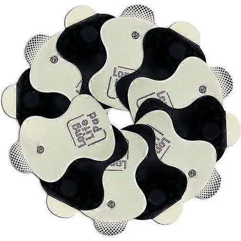 Lot de 12 électrodes de rechange pour appareils de massage basse fréquence Omron universels, destinées à la physiothérapie et à la rééducation. (1/3)