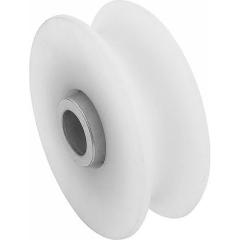 Roue de portail sur roulement 20mm – Nylon + Acier – Ø80mm – Charge max 655kg – Pour portes coulissantes – Estebro