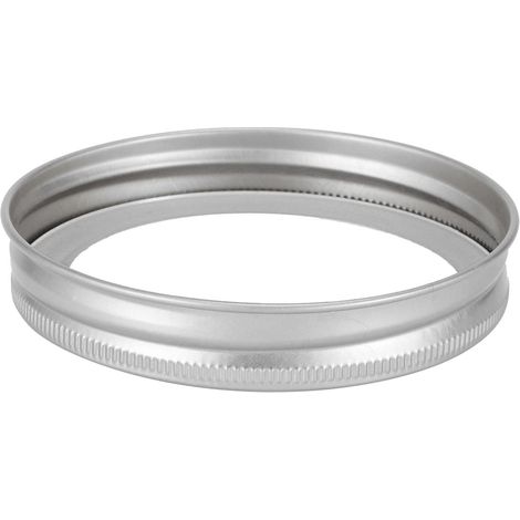 Couvercles de Conservation Ronds en Verre Type Split - 10 Pièces 70mm Anneau Argenté + Couvercle pour Bocaux Alimentaires (1/5)