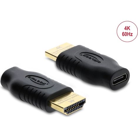 Delock Adaptador USB Type-Câ¢ a HDMI (modo alternativo DP) 4K 60 Hz con HDR y HDCP