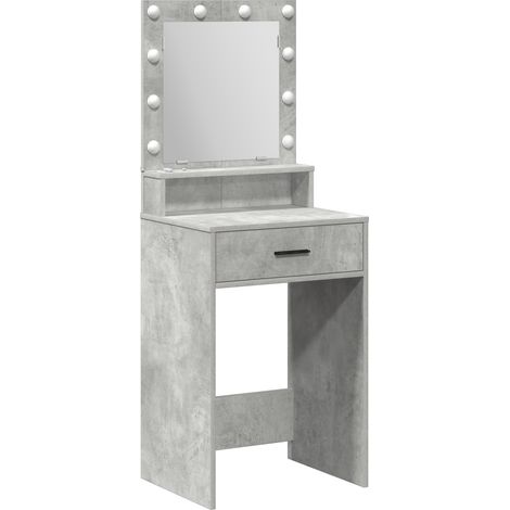 Coiffeuse,Table de maquillage Gris béton 50 x 41 x 135 cm Bois d'ingénierie CFW928897 (1/5)