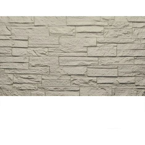 Set 12 Pannelli Isolanti Effetto Pietra Mattoni 3D 120x60 Tortora PU