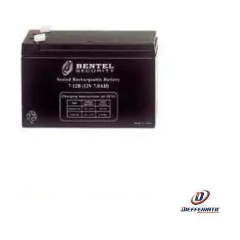 12 V 1,2 Ah Dimensioni: 97x43x52 mm peso 0,6 Kg.