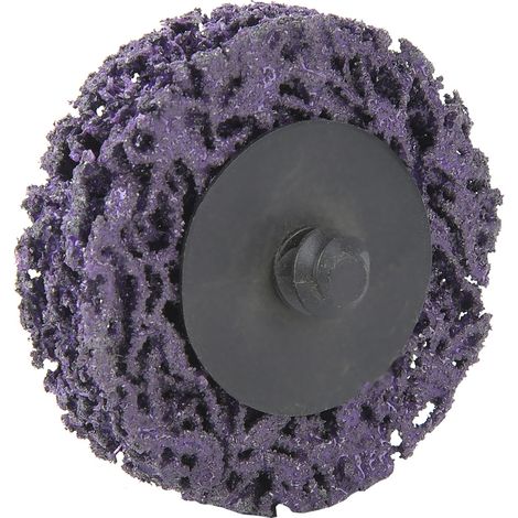 Lot de 5 disques à lamelles en polyéthylène de 50 mm (2 pouces) à verrouillage par rouleau, pour enlever la rouille et la peinture (violet) (1/5)