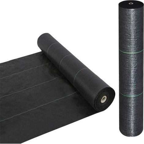 Barrière contre les mauvaises herbes, tissu de paysage, couverture de sol robuste, tissu anti-mauvaises herbes, couverture d'allée Durable, tapis d'extérieur contre les mauvaises herbes (1/5)
