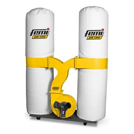 Femi - Aspirateur d'atelier 2 sacs Triphasé 2200W 300L - DC 355 PLUS