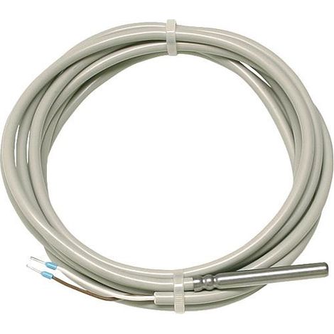 JUMO Capteur de temperature PT 100 Plage de mesure -50...180°C Longueur 2500 mm Silicone (1/2)