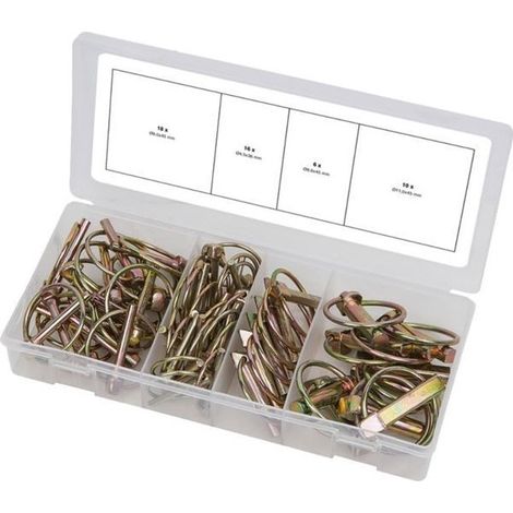 KS TOOLS  Surtido Pasadores  de horquilla  plegables 50  pzs. -  970.0550