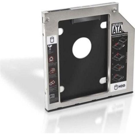 Adaptateur SATA - Pour Disque Dur 2,5 Pouces Épaisseur 7 mm - Interface SATA III - Compatible Ordinateur Fixe et Portable - 1 Pièce (1/2)