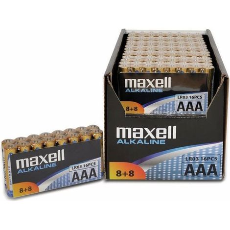MAXELL - Piles LR03 AAA Pack de 16 (8+8) (1/3)