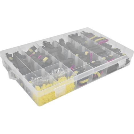 Kit de 622 connecteurs automobiles étanches, fiches mâles et femelles, bornes 1 à 6 broches (1/5)