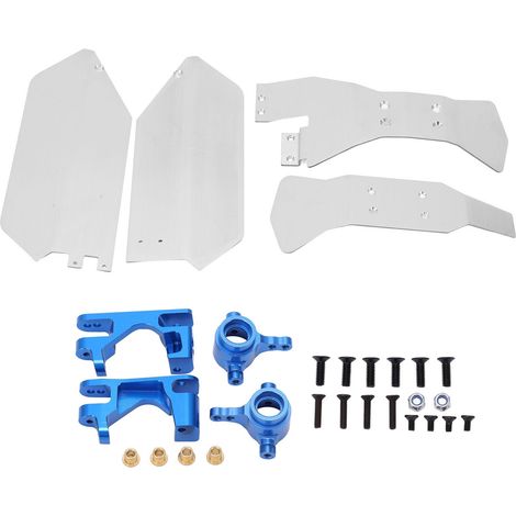 Kit de protection de châssis RC avec guidon et sièges en C pour Traxxas Slash 4WD Short Truck bleu (1/5)
