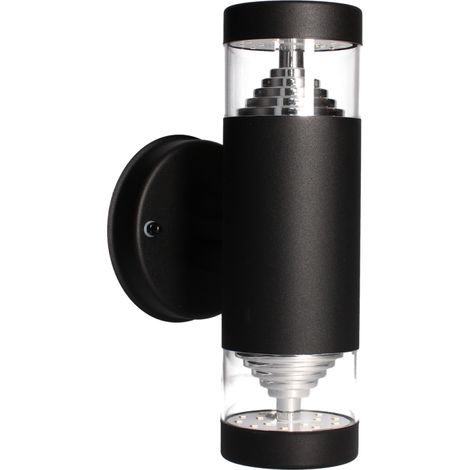 Applique bidirectionnelle extérieure LED CASTELLANE 9W - 1000lm - 3000K Noir (1/4)