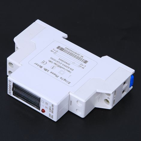 Compteur d'énergie sur rail DIN 1P monophasé pour appareils ménagers 230V DDS6619-001(DDS6619-001-5(60)A) (1/5)