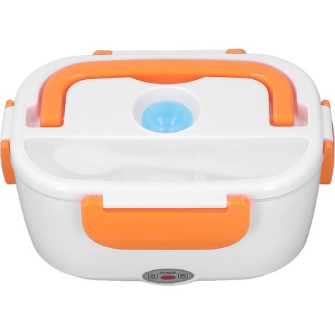 Elektrische Lunchbox mit integriertem Speisenwärmer, Mini-tragbar, multifunktional, orange, 100–240 V, EU-Stecker (1/5)
