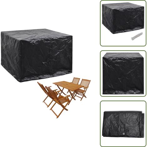 Gartenmöbel-Abdeckung 8 Ösen 122x112x98 cm - Gartenmöbelschutzhülle - Gartendecke - Möbelüberdachung - Wetterfeste Überdachung - Gartenmöbel Abdecken