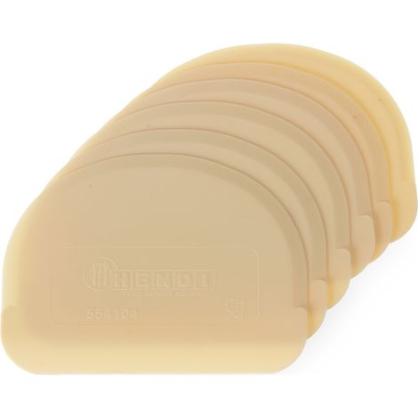 Spatule à pâtisserie semi-circulaire pour portionner la pâte SET 6 pièces - Hendi 554166
