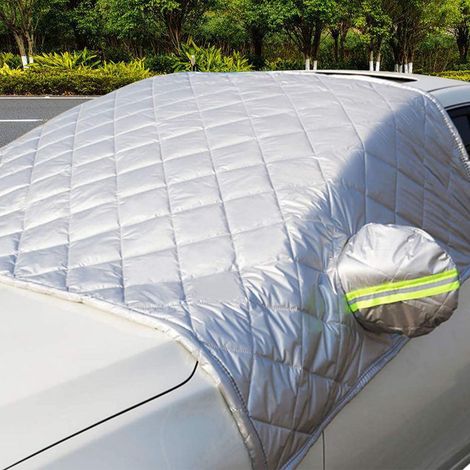 Protège pare-brise avant voiture hiver épais anti-neige et anti-soleil, accessoire extérieur auto, couverture isolation thermique. (1/5)