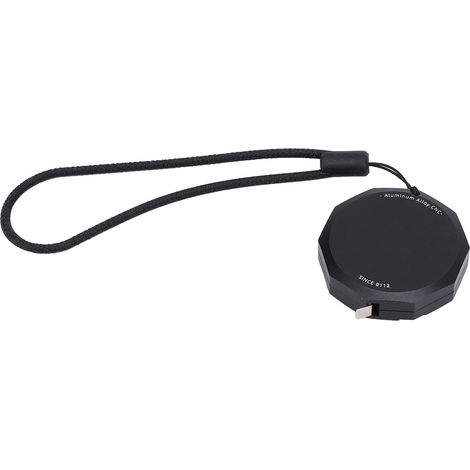 Ruban mètre mini rétractable en alliage aluminium et acier inoxydable, règle à rappel automatique portable 2m pour menuiserie (1/5)