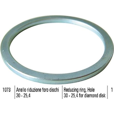 ANILLO REDUCTOR SIGMA 1073 AGUJERO 30 - 25,4 PARA DISCO DE DIAMANTE