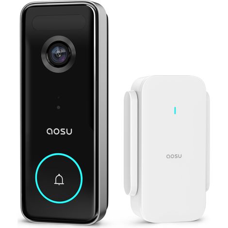 Aosu V8S Video citofono WLAN Kit completo 1 pezzo Nero (1/5)