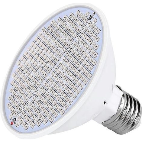 Lampe horticole LED à spectre complet E27 300 LED pour la culture hydroponique en intérieur, idéale pour la croissance des semis et des fleurs. Culot E27.