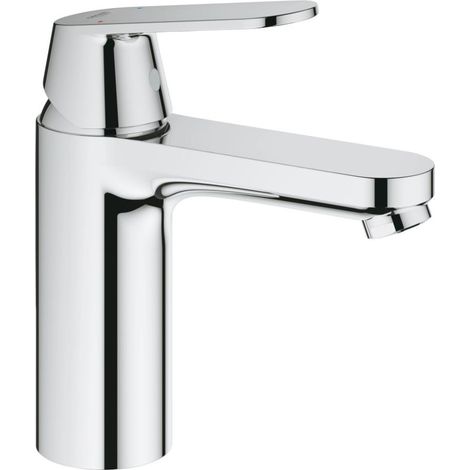 Mitigeur monocommande 1/2' lavabo G23327000 – Finition chrome brillant – Levier métallique – GROHE SilkMove 35mm – Limiteur de débit ajustable