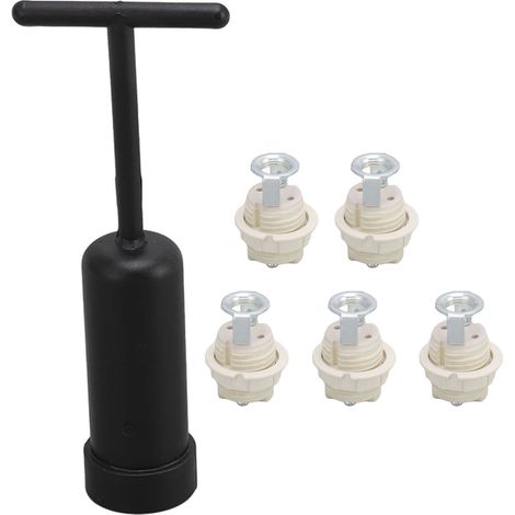 Douille de lampe G9 en céramique avec anneau M10 en alliage de zinc pour chambre à coucher (1/5)