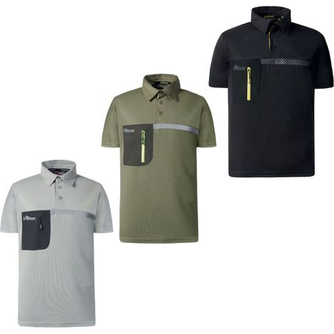 Schwarze thermoregulierende Polo Größe XL (1/4)