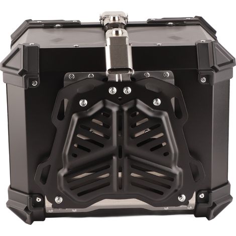 Valise universelle noire en aluminium pour moto Adventure, 45l, boîte arrière, bagages (1/5)