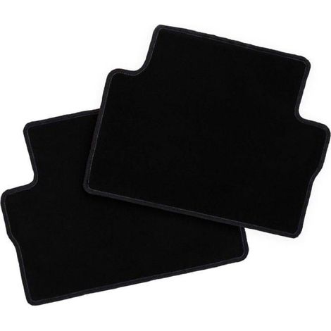 Tapis Arriere - Pour Bmw 3 E91 Break Touring 2004-2011 - Noir - Polypropylene - Lot De 2 (1/4)