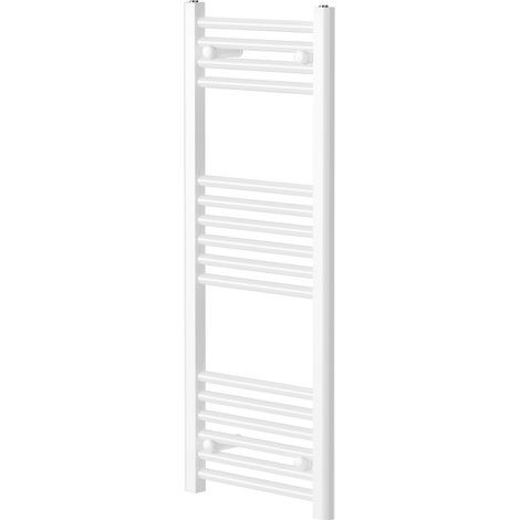 Pizarro White 1000mm x 400mm Straight Heated Towel Rail (1/5)