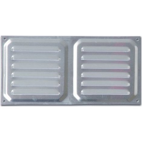 REJILLA 10X20CM ALUMINIO - BRINOX