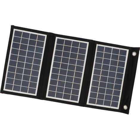 Faltbares 15-W-5-V-Solarpanel mit zwei USB-Anschlüssen und hocheffizientem polykristallinem Silizium-Solarladegerät für Outdoor-Camping (1/5)