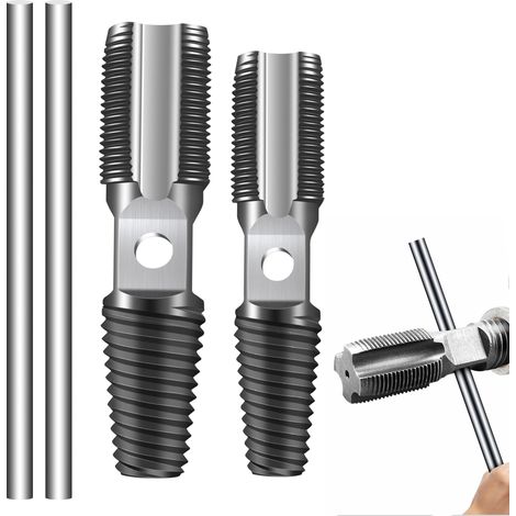 Endommagé vis Extracteurs Dénudés, Kit d'extracteurs de vis tarauds 1/2 pouces et 3/4 pouces , Extracteur de Vis à Double Tête (1/4)