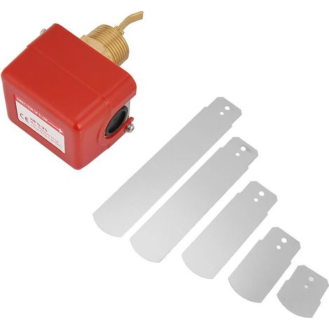 Interrupteur de débit d'eau à palette en acier inoxydable de 1 pouce, 6-380 V, 1,0 MPa, contacts SPDT pour systèmes de contrôle de liquides et d'automatisation (1/5)