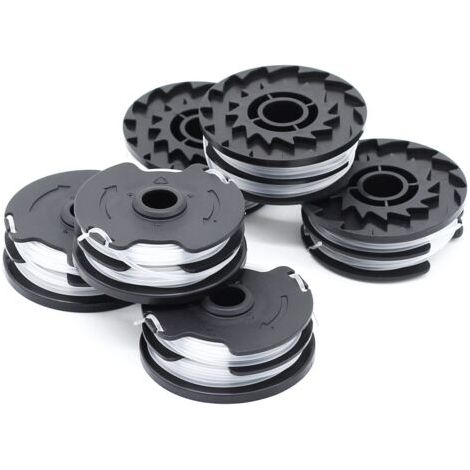 Lot de 6 bobines de fil de rechange pour coupe-bordure LIDL Parkside PRTA 20-Li A1, B2, C3, PRT 550 A1, A3, PRT 300 A1