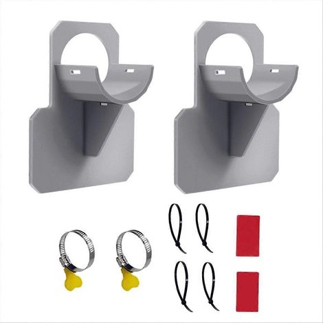 Set mit 2 Poolschlauchhalterungen für Aufstellpools, grau (1/5)