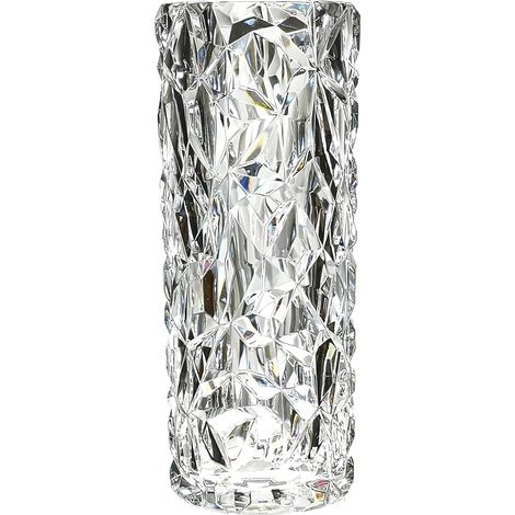 Vase en Plastique incassable pour décoration d'intérieur, Vase épais et Transparent pour Fleur en Forme de Diamant comme du Verre, Grande Taille pour fête de Mariage, 29.5 cm de hautx11.4 cm de Large (1/5)