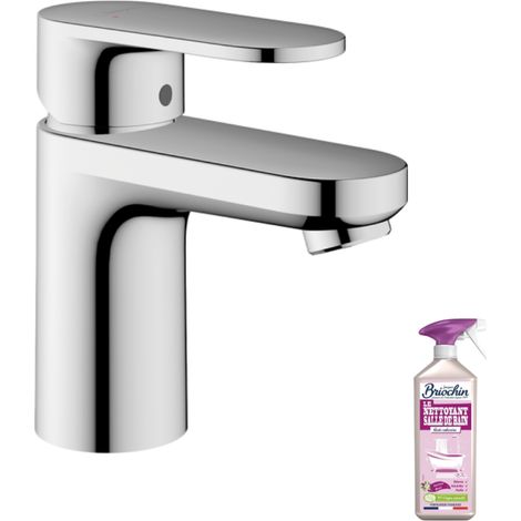 Hansgrohe – Mitigeur de lavabo sans tirette ni vidage chrome – ComfortZone 70 – Débit 5 l/min – Cartouche céramique – Mousseur orientable